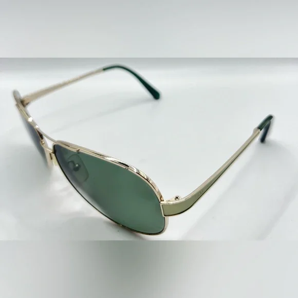 Vintage Calvin Klein CK7415S Gold Pilot Sunglasses Frames Only - Picture 2 of 8